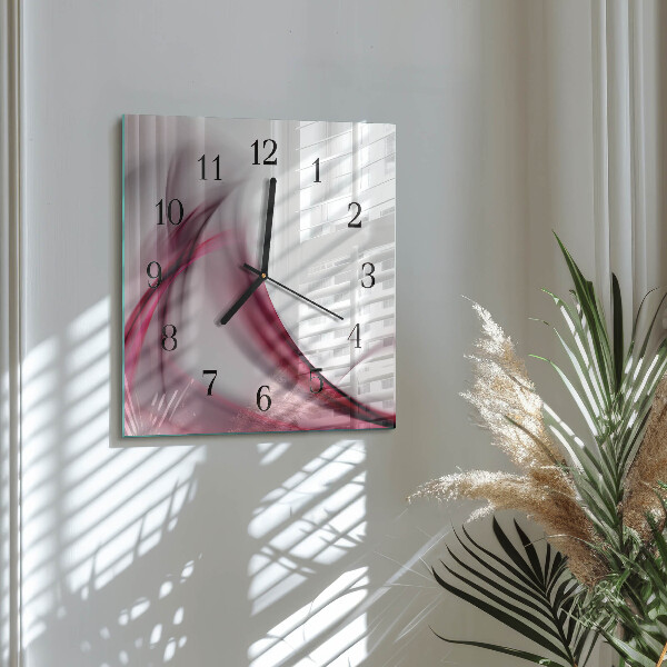 Orologio quadrato Linee astratte