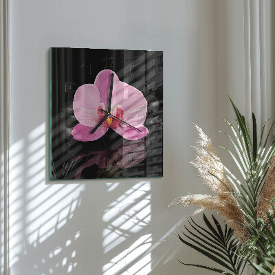 Orologio quadrato Orchidea