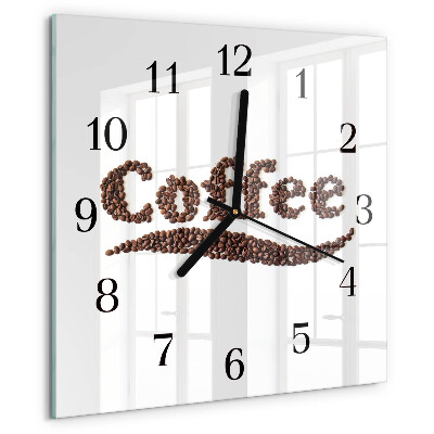 Orologio quadrato Caffè 