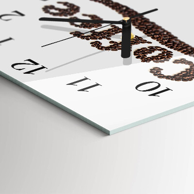 Orologio quadrato Caffè 