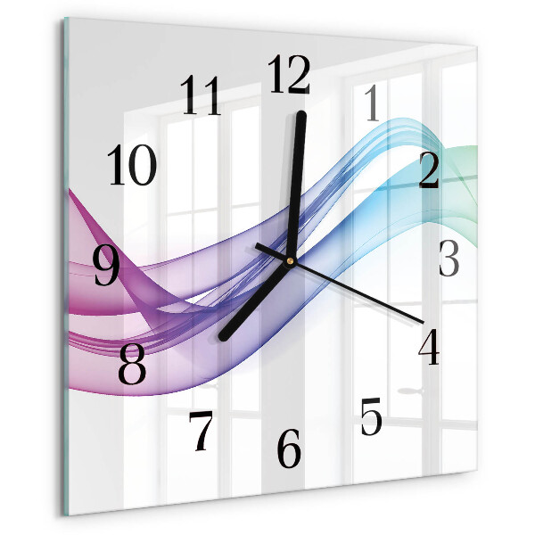Orologio quadrato Linee astratte