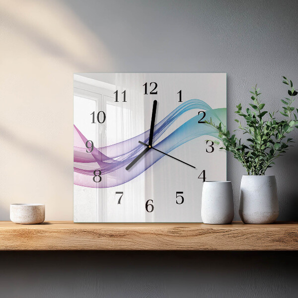 Orologio quadrato Linee astratte