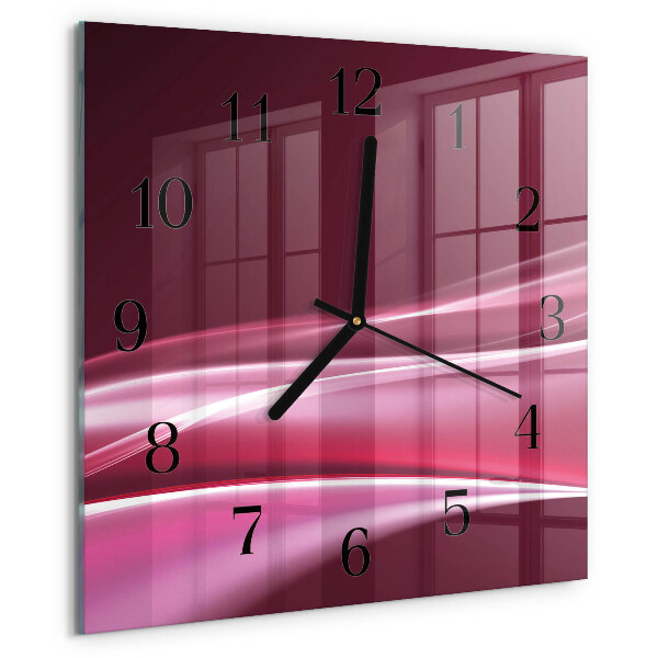 Orologio quadrato Linee astratte