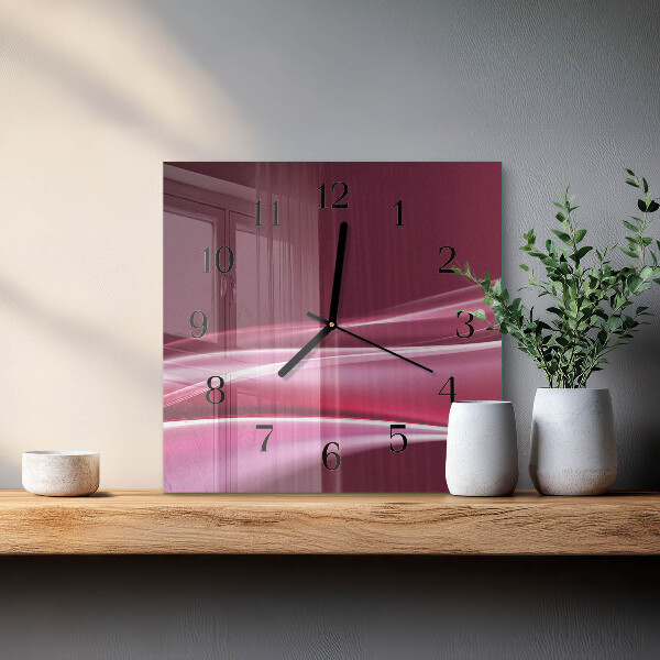 Orologio quadrato Linee astratte