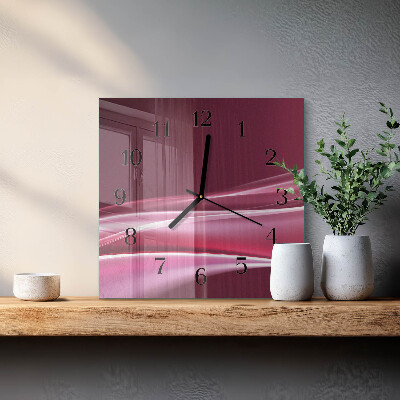 Orologio quadrato Linee astratte