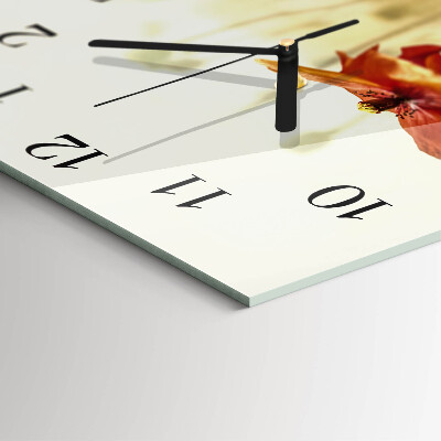 Orologio quadrato Papavero