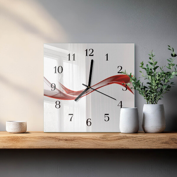 Orologio quadrato Linee astratte