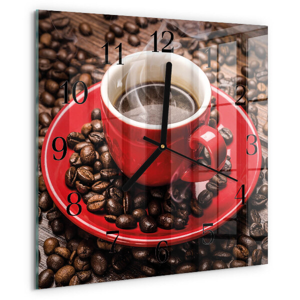 Orologio quadrato Tazza di caffè