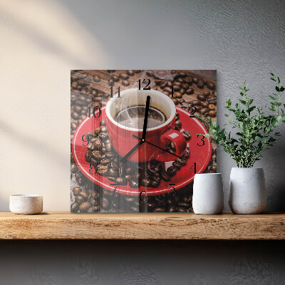 Orologio quadrato Tazza di caffè