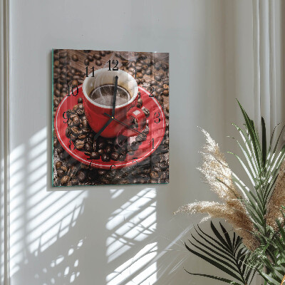 Orologio quadrato Tazza di caffè