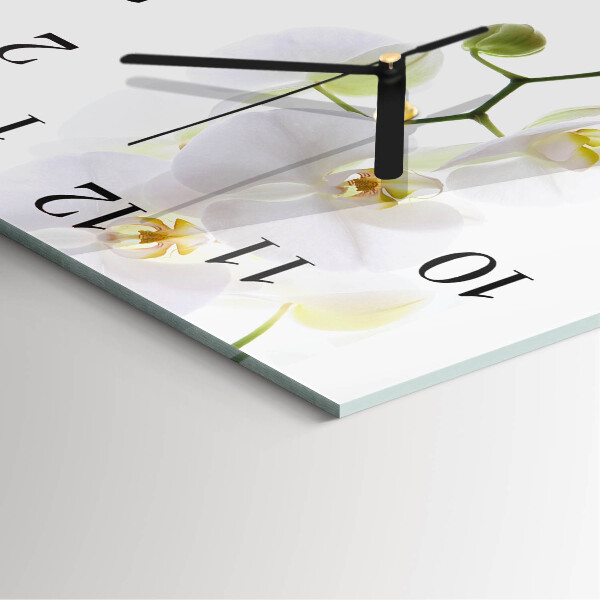 Orologio quadrato Orchidea
