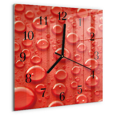 Orologio quadrato Gocce d'acqua