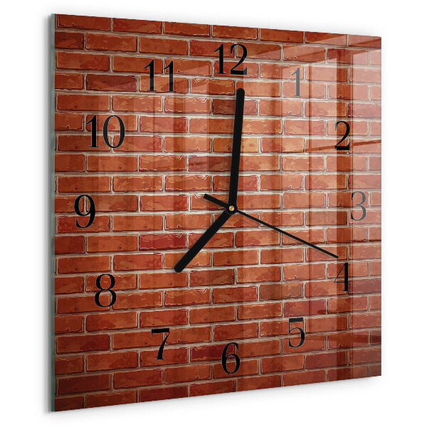Orologio quadrato Muro di mattoni
