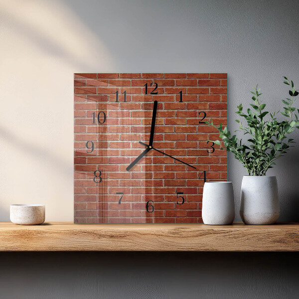 Orologio quadrato Muro di mattoni