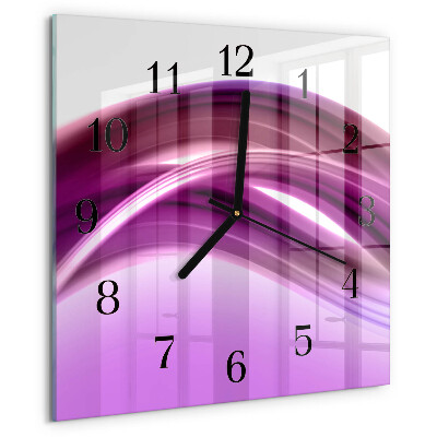 Orologio quadrato Linee astratte