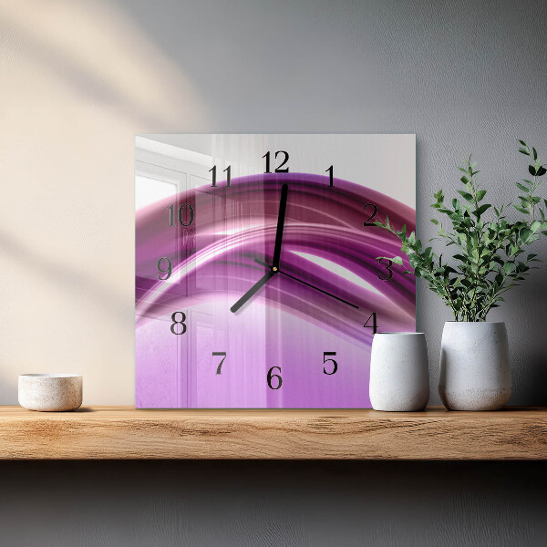 Orologio quadrato Linee astratte