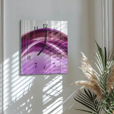 Orologio quadrato Linee astratte