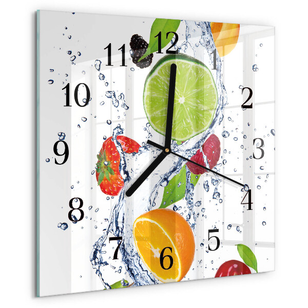 Orologio quadrato Frutta Limone