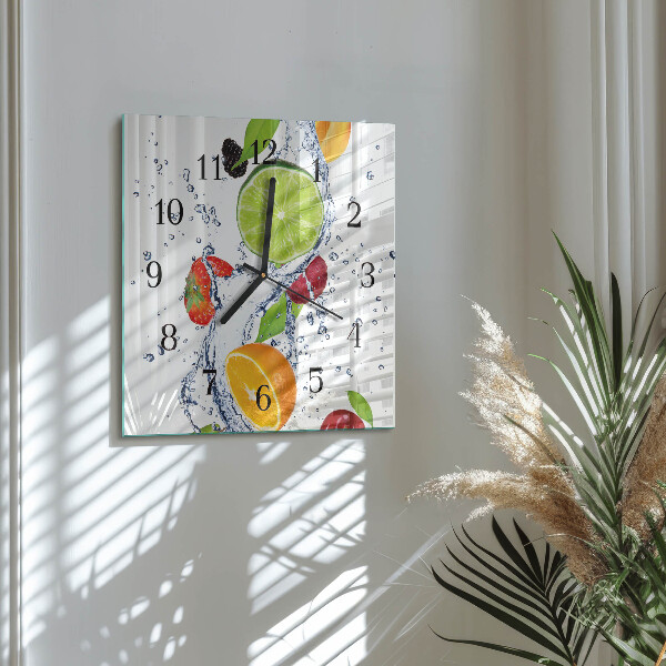 Orologio quadrato Frutta Limone