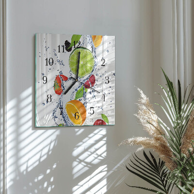 Orologio quadrato Frutta Limone