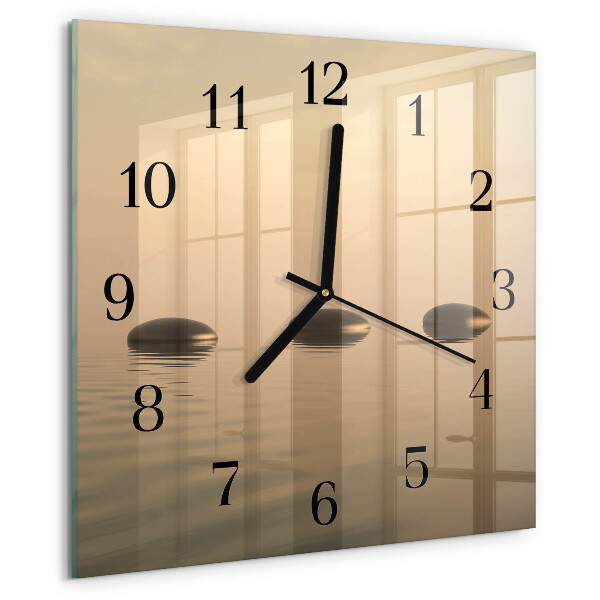 Orologio quadrato Pietre Acqua