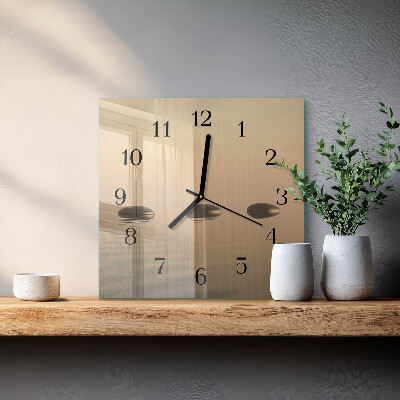 Orologio quadrato Pietre Acqua