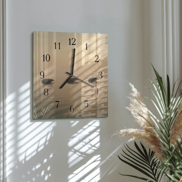 Orologio quadrato Pietre Acqua