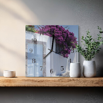 Orologio quadrato Fiori per la casa