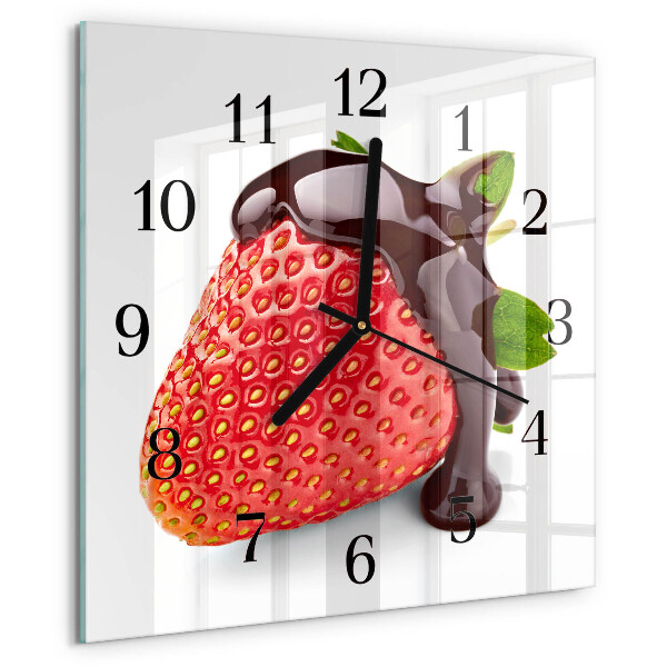 Orologio quadrato Cioccolato alla fragola