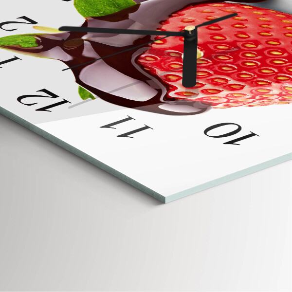 Orologio quadrato Cioccolato alla fragola
