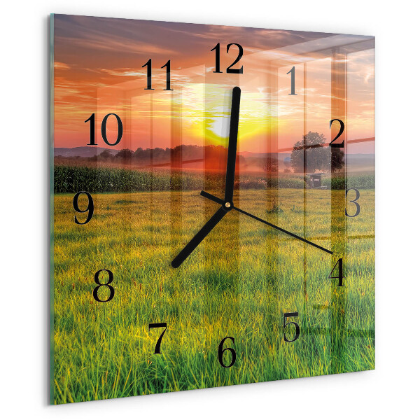 Orologio quadrato Prato paesaggistico