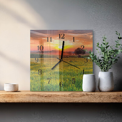 Orologio quadrato Prato paesaggistico