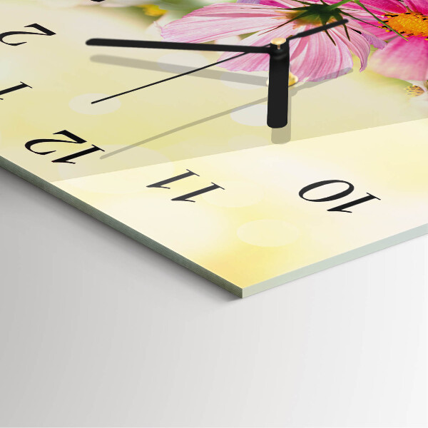 Orologio quadrato Fiori di cosmo