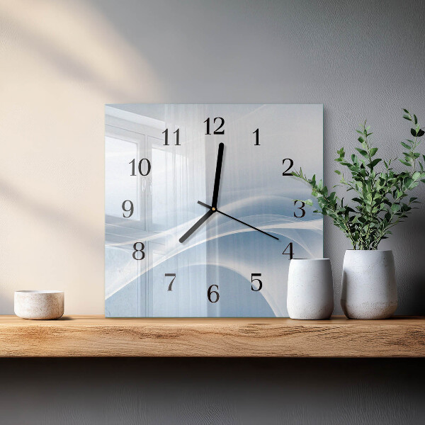 Orologio quadrato Linee astratte