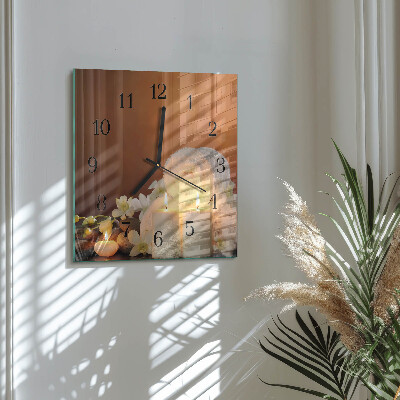 Orologio quadrato Candele da spa