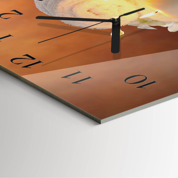 Orologio quadrato Candele da spa