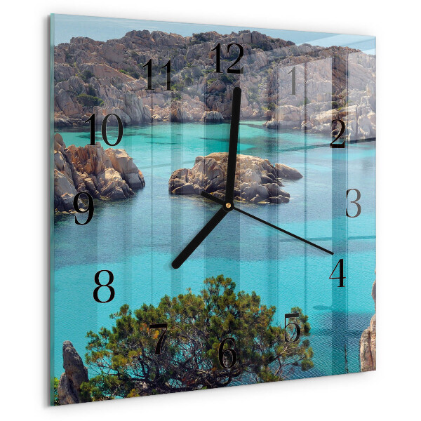 Orologio quadrato Paesaggio marino
