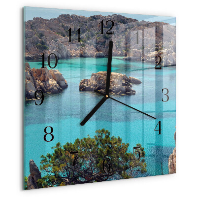 Orologio quadrato Paesaggio marino