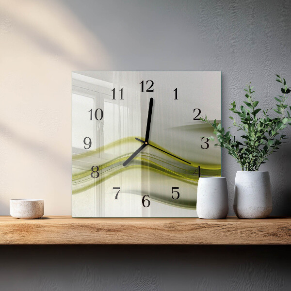 Orologio quadrato Linee astratte