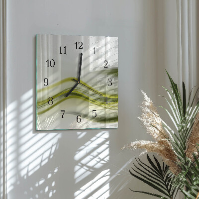 Orologio quadrato Linee astratte