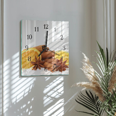 Orologio quadrato Vaniglia con limone