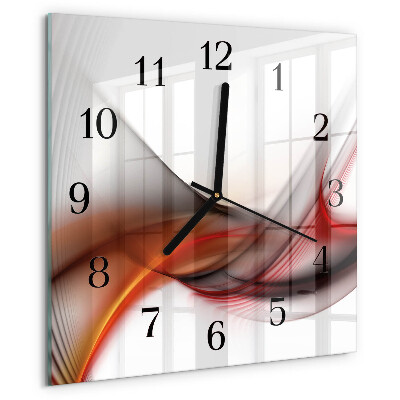 Orologio quadrato Linee astratte