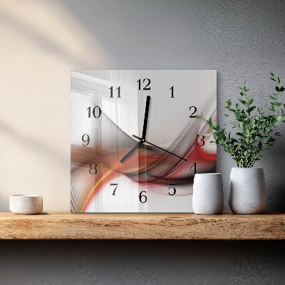 Orologio quadrato Linee astratte