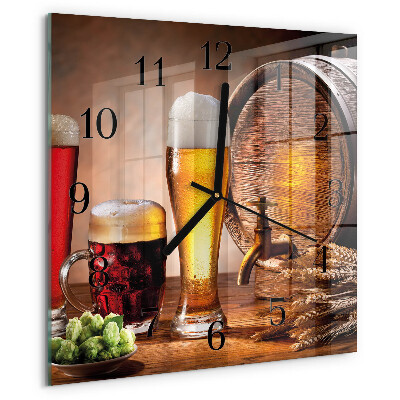 Orologio quadrato Barile di birra