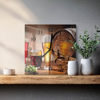 Orologio quadrato Barile di birra