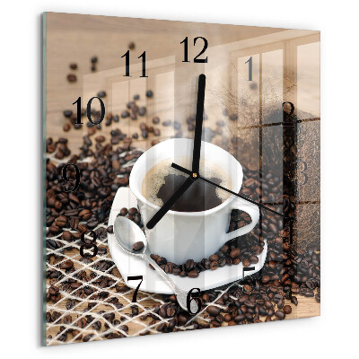 Orologio quadrato Tazza di caffè