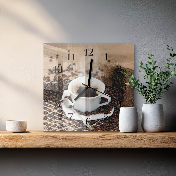 Orologio quadrato Tazza di caffè