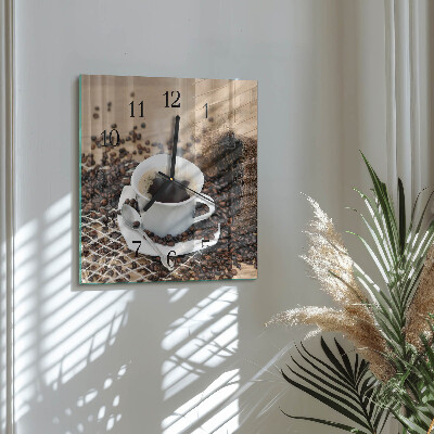 Orologio quadrato Tazza di caffè