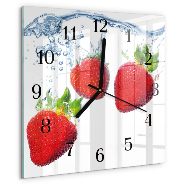 Orologio quadrato Fragole
