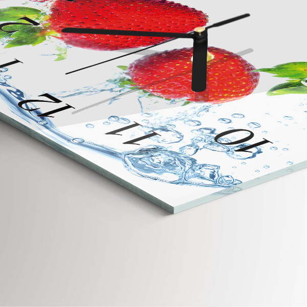 Orologio quadrato Fragole